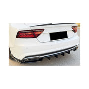 Audi A7 C7 Facelift Diffuser | 2015-2018 — fitted view