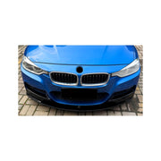 BMW F30 F31 M-Tech Front Splitter (1 pc blow mold solid back) | 2013-2019 — fitted view