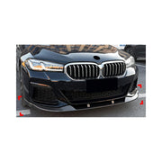 BMW G30 M Sport LCI MP Front Splitter (1 pc blow mold solid back) | 2021-2023 — fitted view